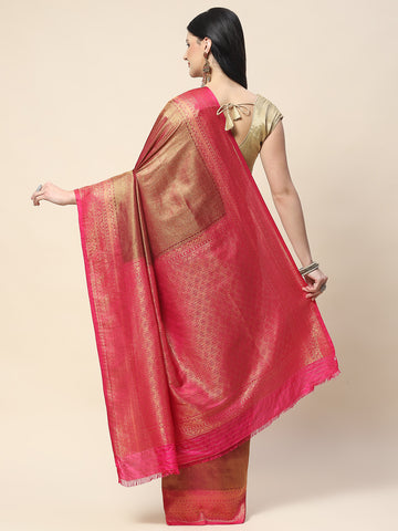 Zari Jaal Woven Handloom Saree