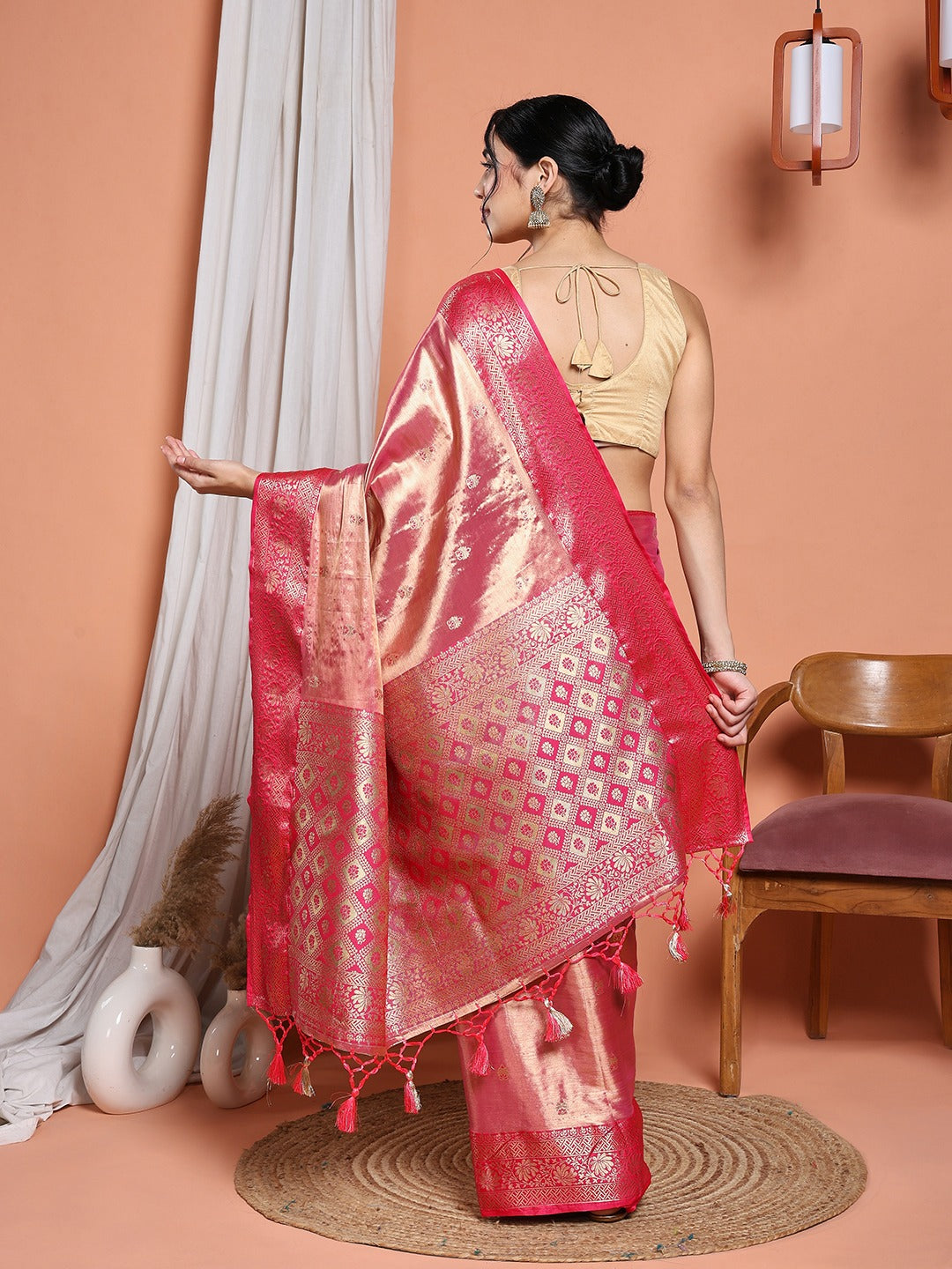 Woven Design Tissue Saree