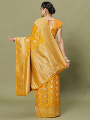 Zari Jaal Woven Crepe Saree