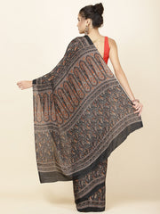 Printed Crepe Woven Saree