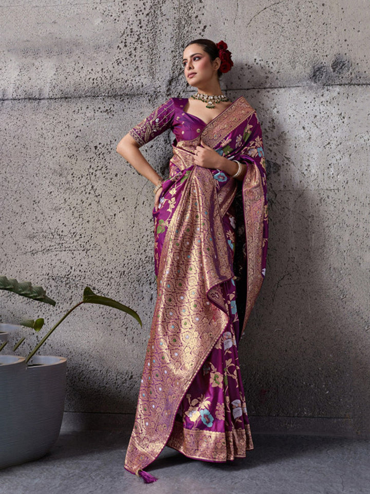Woven Design Banarasi Silk Saree