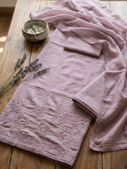 Printed Cotton Blend Unstitched Suit With Pant & Dupatta