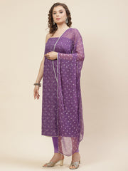 Embroidered Cotton Unstitched Suit Piece With Dupatta