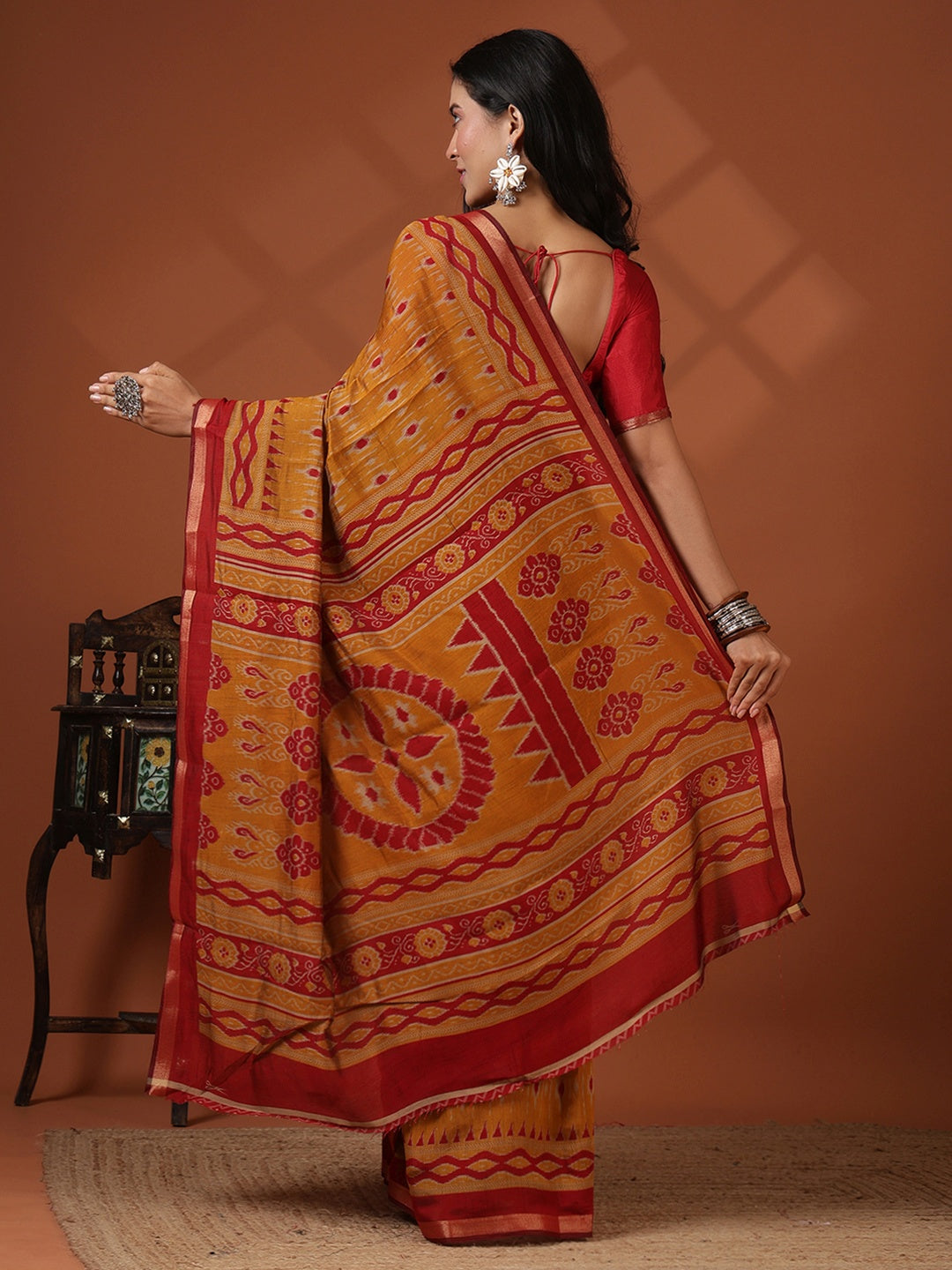 Digital Printed Art Silk Saree