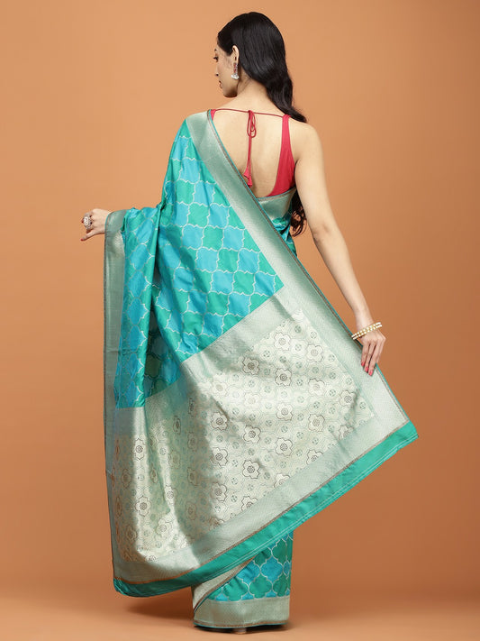 Stone Embroidery Banarasi Saree