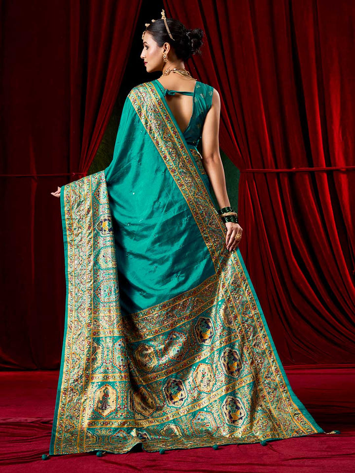 Zari Border Art Silk Saree