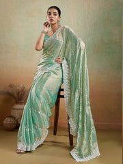 Embroidered Chiffon Saree