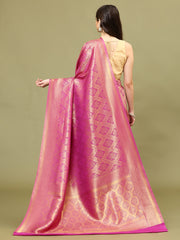 Zari Jaal Woven Handloom Saree