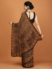 Digital Printed Crepe Woven Saree