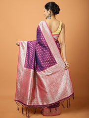 Stone Work Banarasi Woven Saree