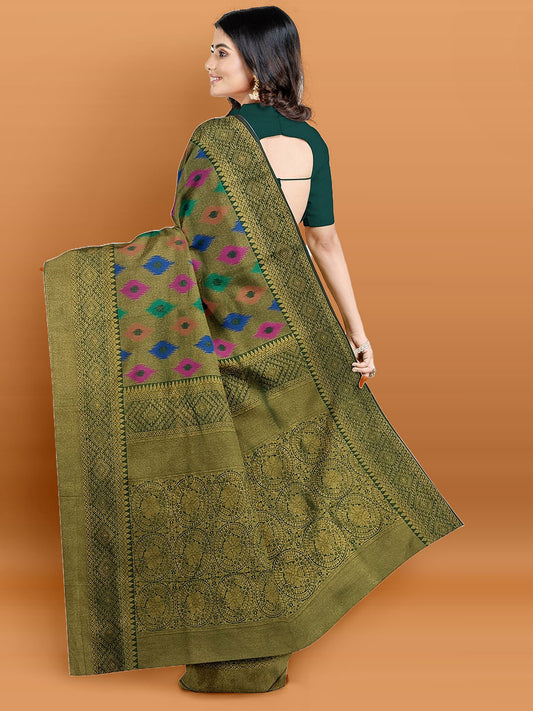 Zari Border Woven Handloom Saree