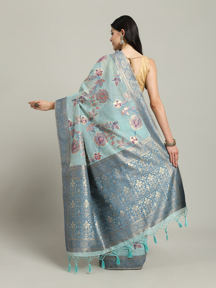 Zari Jaal Art Silk Woven Saree