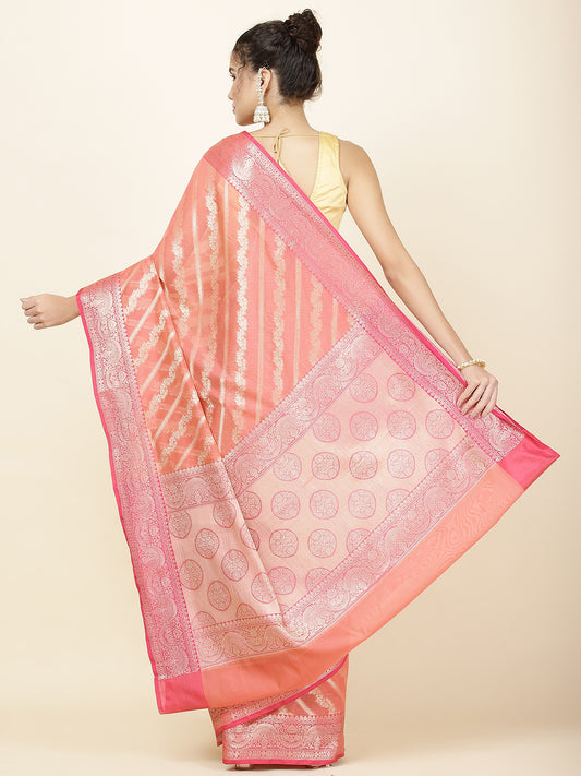 Zari Jaal Woven Cotton Saree