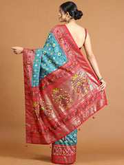 Patola Printed Art Silk Woven Saree