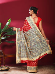 Digital Print Art Silk Saree
