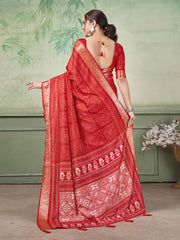 Printed Art Silk Saree