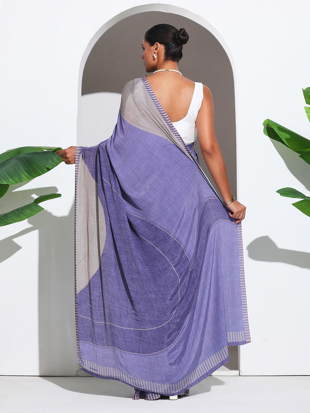Digital Printed Crepe Saree