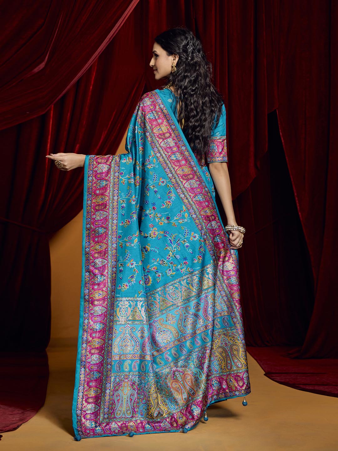Digital Printed Art Crepe Saree