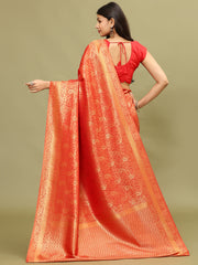 Zari Jaal Woven Handloom Saree