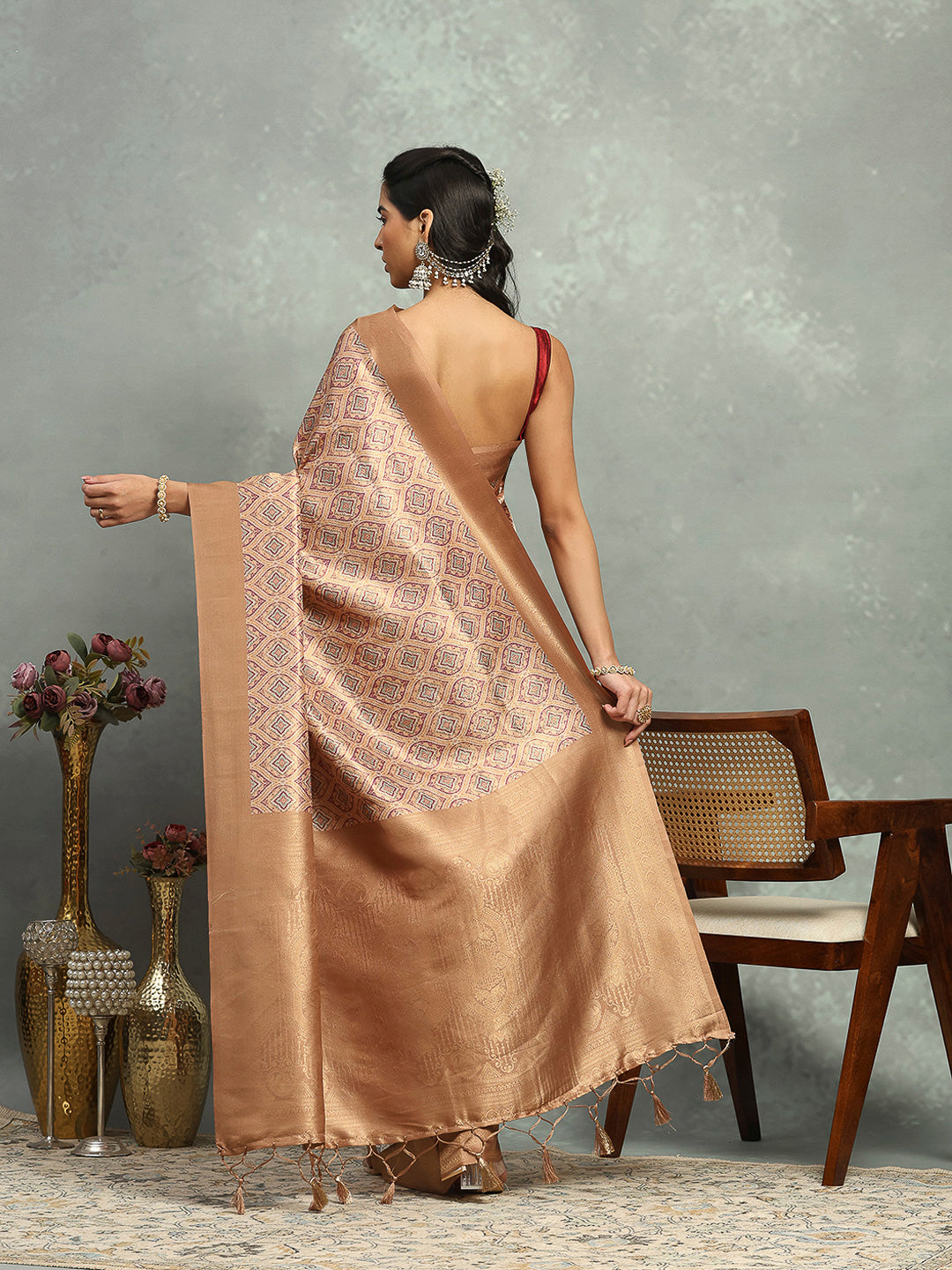 Digital Printed Art Silk Saree
