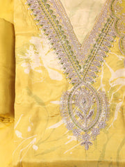 Embroidered Muslin Unstitched Suit With Dupatta