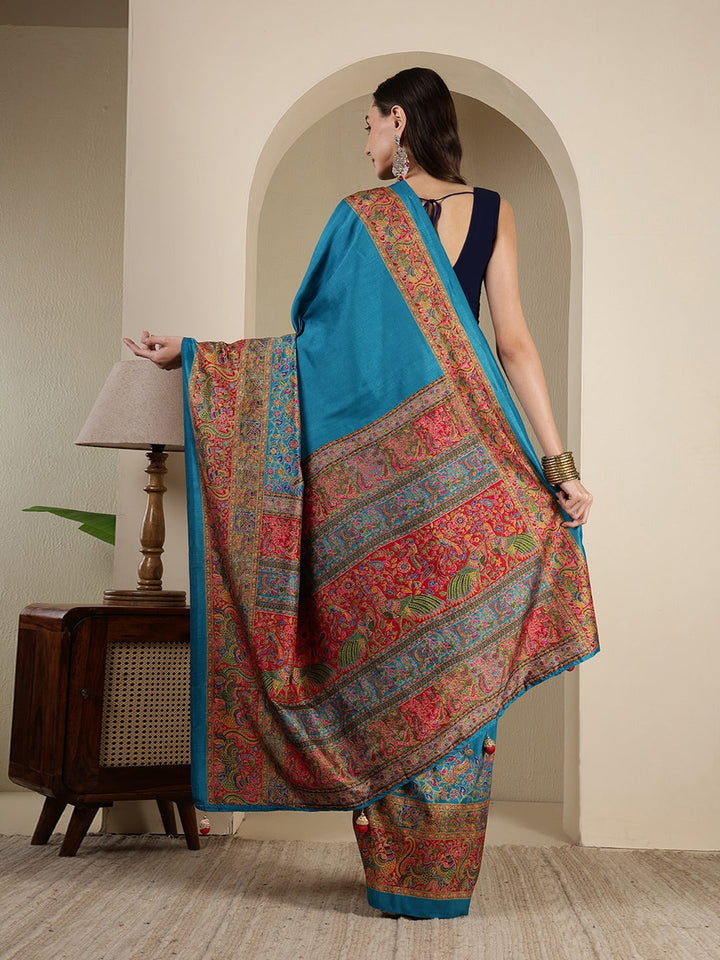 Digital Printed Art Silk Saree
