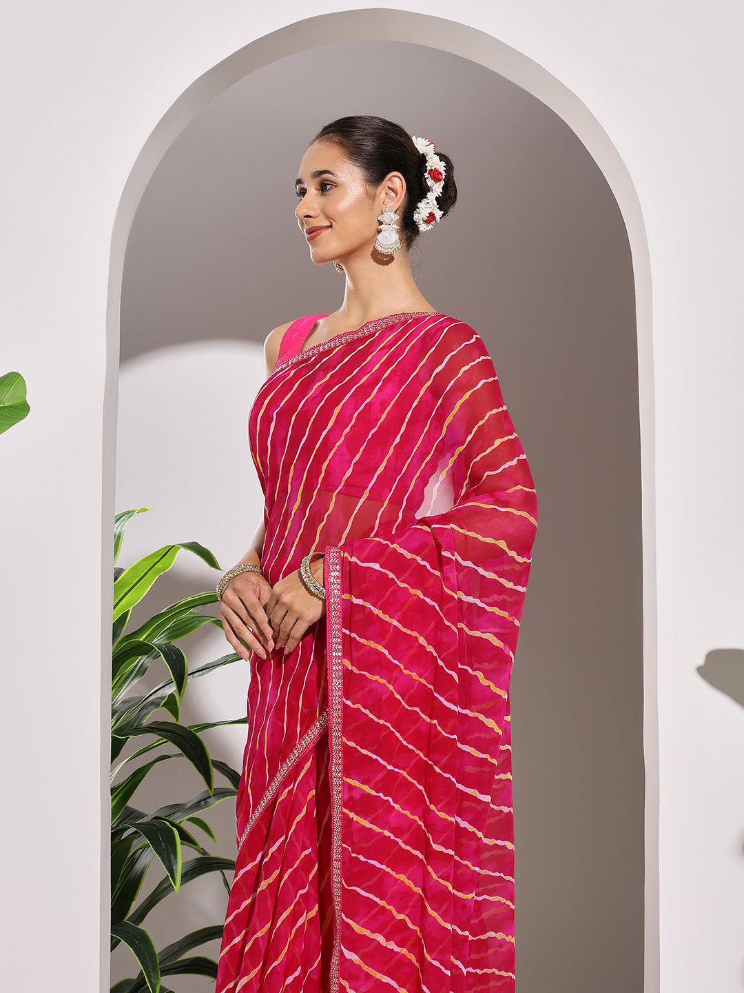 Printed Georgette Saree