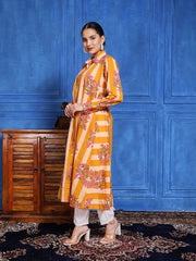 printed Cotton Blend Kurta