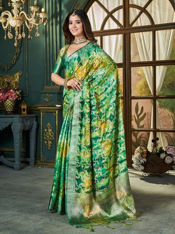 Zari Jaal Art Silk Woven Saree