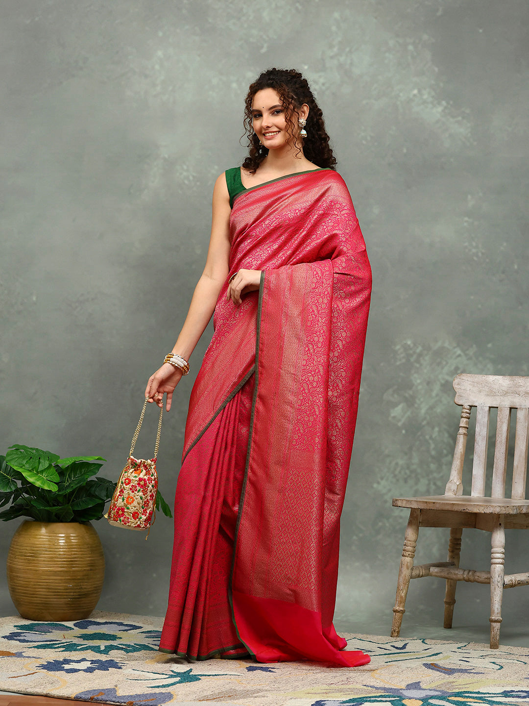 Wovn Border Art Silk Saree