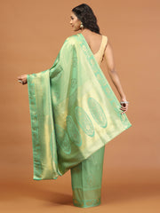 Zari Jaal Woven Art Silk Saree