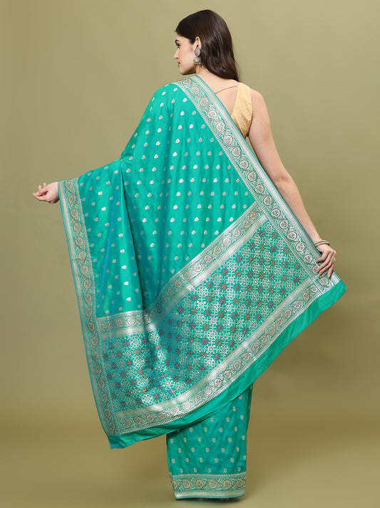 Stone Embroidery Banarasi Saree