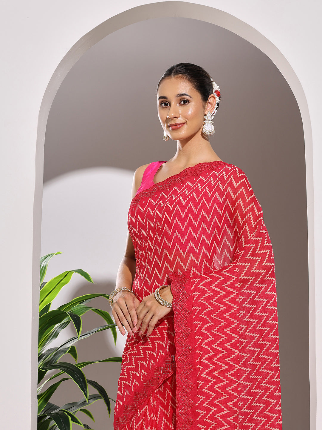 Printed Georgette Saree
