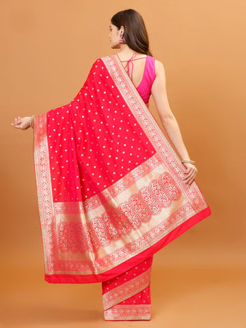 Zari Border Banarasi Woven Saree