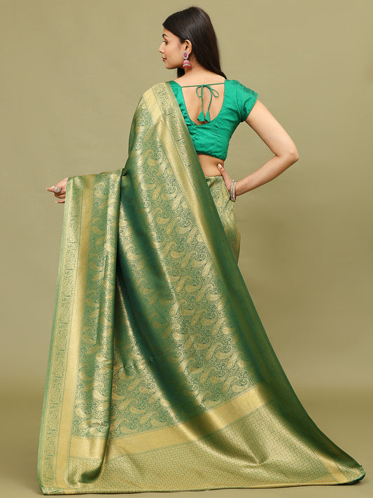 Zari Jaal Woven Handloom Saree