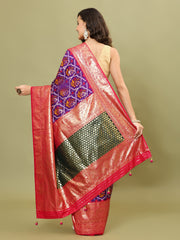 Patola Printed Art Silk Woven Saree