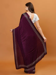 Stone Work Chinon Woven Saree