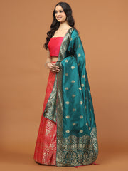 Banarasi Unstitched Choli With Lehenga & Dupatta