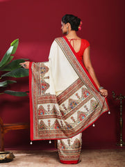 Digital Print Art Silk Saree