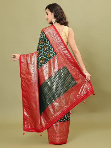 Patola Printed Art Silk Woven Saree