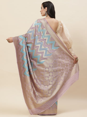 Zari Jaal Handloom Woven Saree