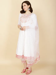 Booti Printed Cotton Kurta With Pants & Dupatta