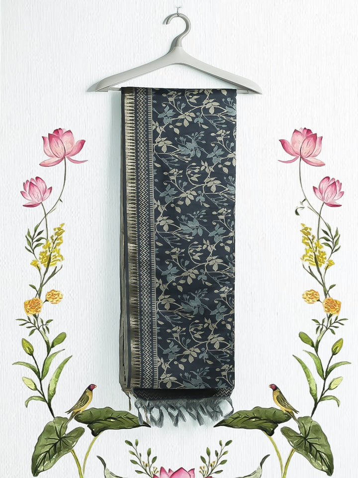 Printed Tussar Saree