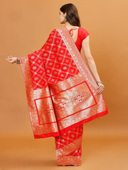 Zari Border Banarasi Woven Saree