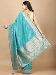 Stone Booti Banarasi Woven Saree