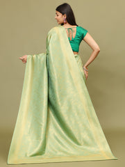 Zari Jaal Woven Handloom Saree