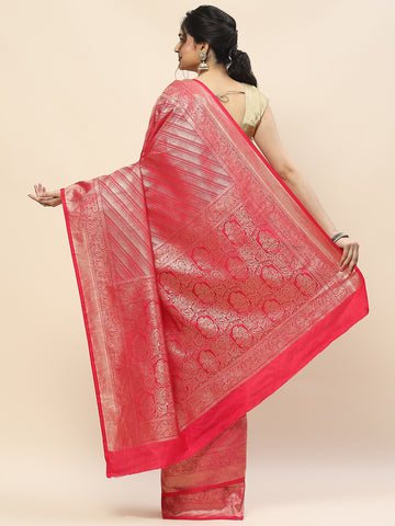 Zari Jaal Woven Handloom Saree