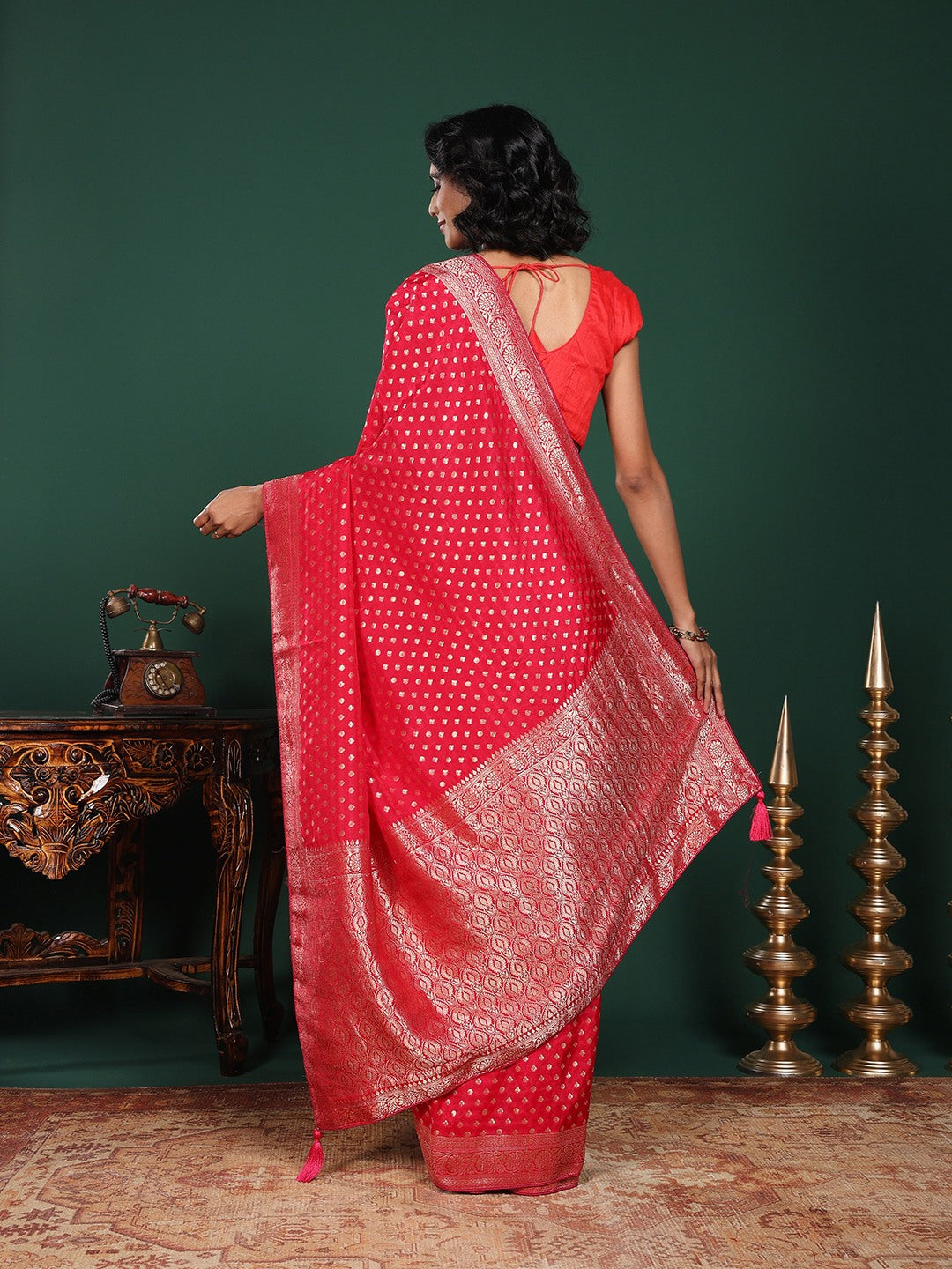 Woven Design Dola Silk Saree
