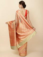 Brocade Zari Jaal Woven Handloom Saree