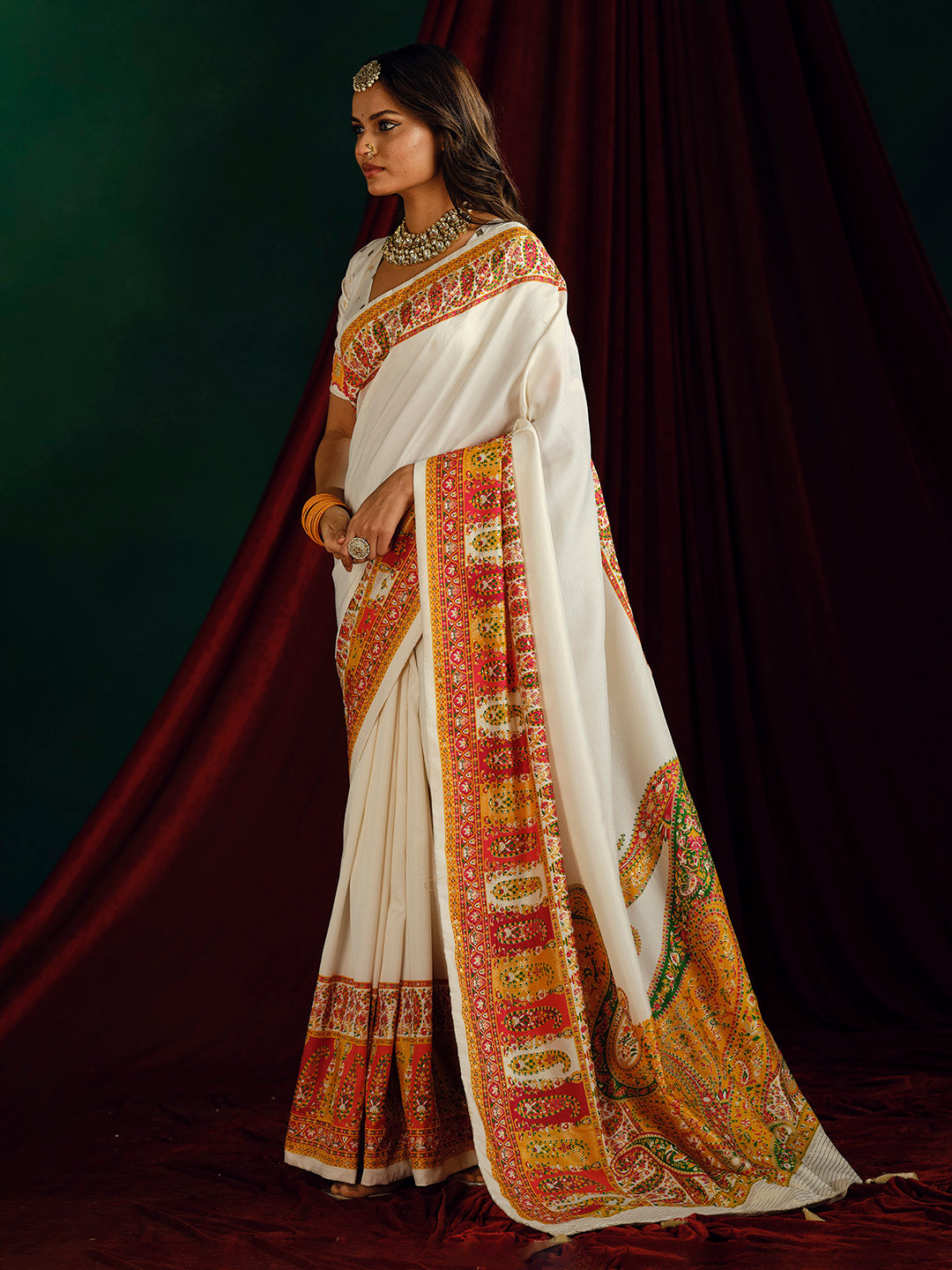 Printed Art Silk Saree